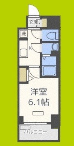ララプレイス大阪新町ヴェレ 間取り
