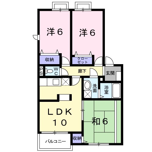 ヴィラアンソレイエ 間取り