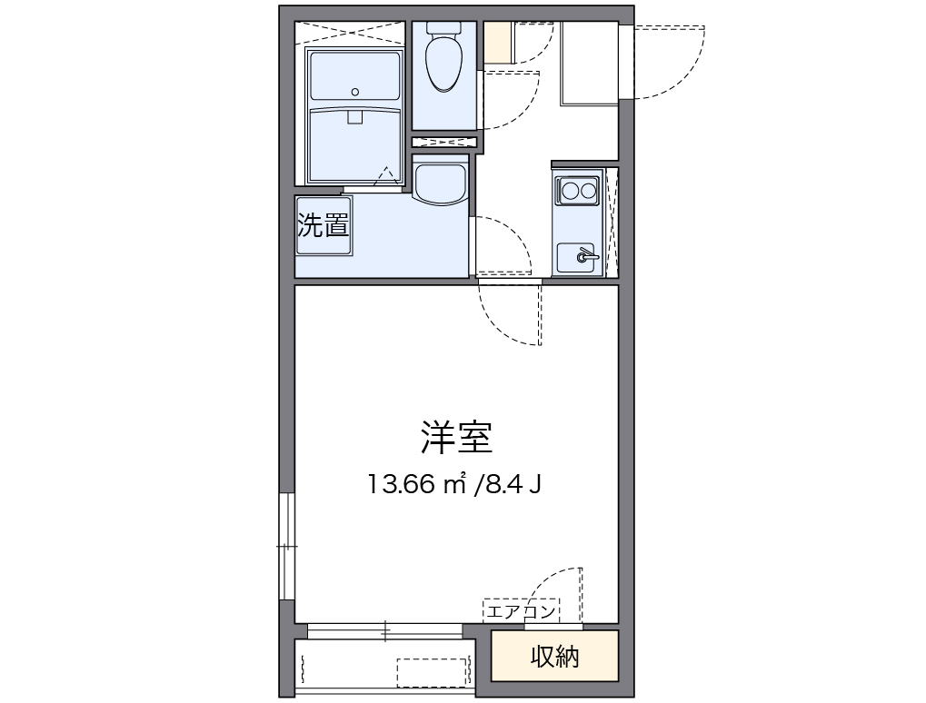 クレイノアージュ　マーレ 間取り