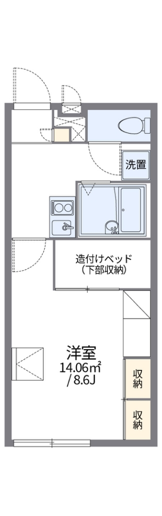 レオパレス大園Ⅱ 間取り