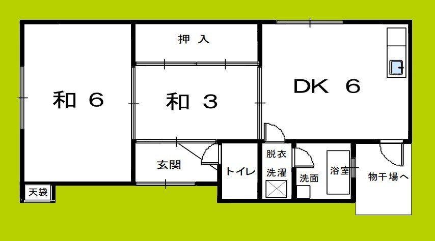 コーポ鶴見 間取り