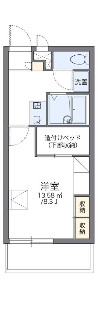 レオパレスドミール　今川 間取り