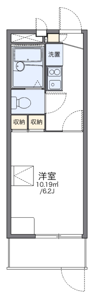 レオパレスＭ．Ｓ．ＭⅠ 間取り