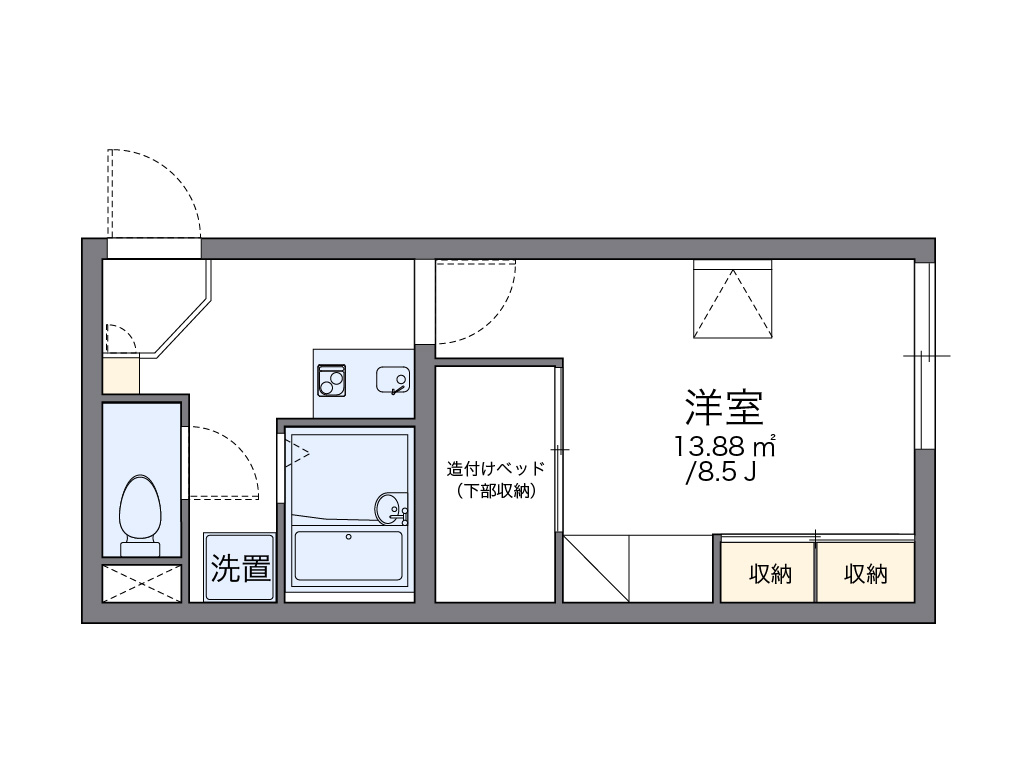 レオパレスローズ 間取り