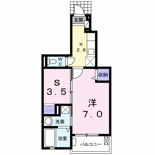 ジャルダン　ブルーⅠ 間取り