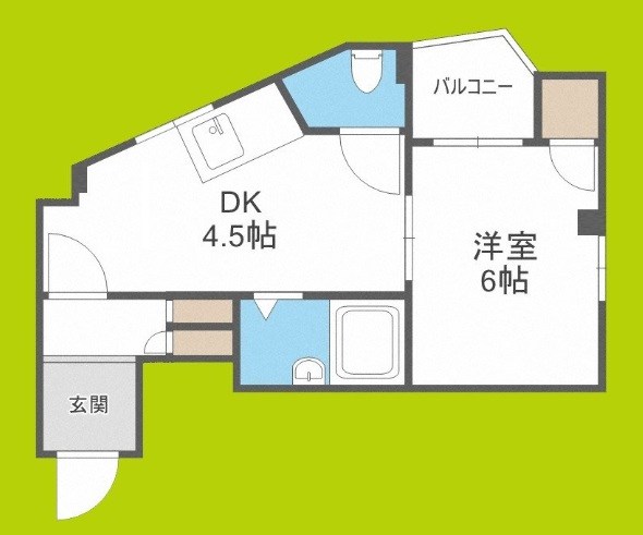 玉造クローバーハイツ 間取り
