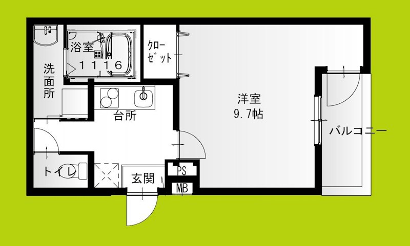 フジパレス平野公園Ⅰ番館 間取り図