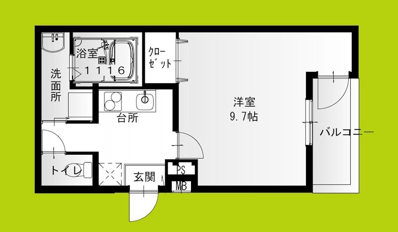 フジパレス平野公園Ⅱ番館 間取り図