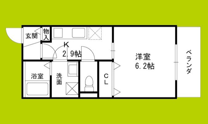 仮称）高槻市富田町共同住宅 間取り