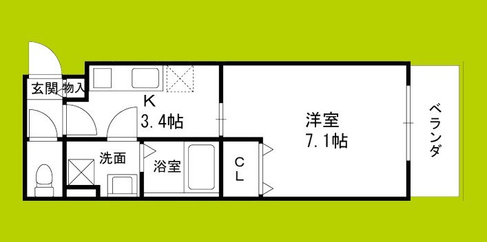 仮称）高槻市富田町共同住宅 間取り