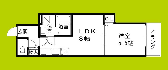 仮称）高槻市富田町共同住宅 間取り