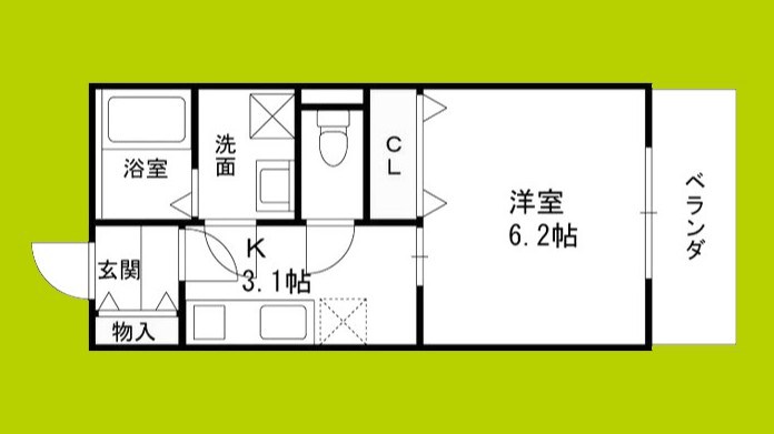 仮称）高槻市富田町共同住宅 間取り