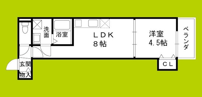 仮称）高槻市富田町共同住宅 間取り