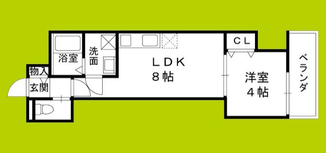 仮称）高槻市富田町共同住宅 間取り