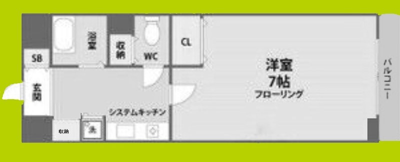 レディースパインヒル北梅田 間取り