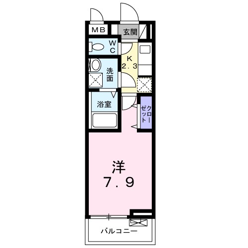 アペルト泉佐野Ⅴ 間取り