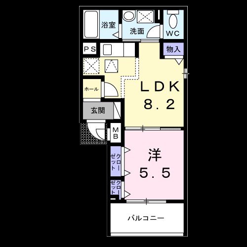 アルモニー大淀Ⅱ 間取り