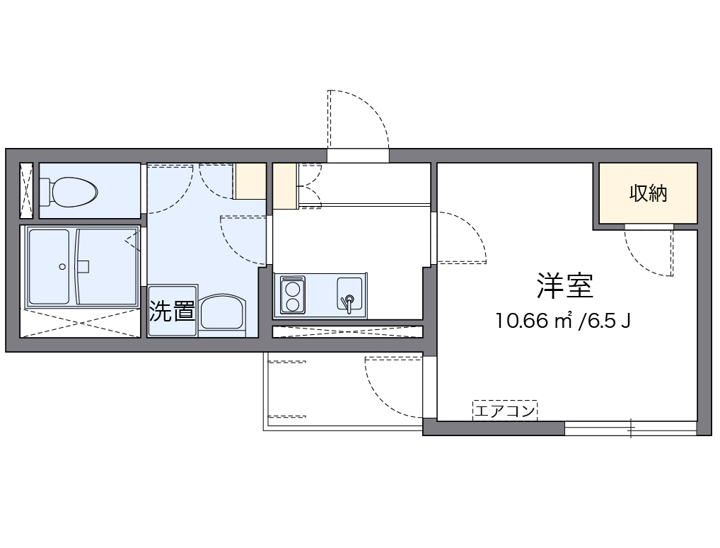 クレイノ清水せいわ 間取り