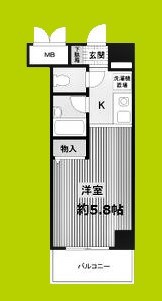 クレール東天満 間取り