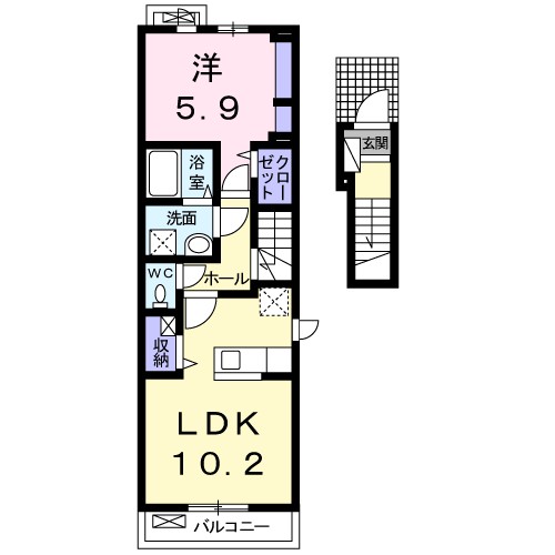 アンジュ宝塚 間取り