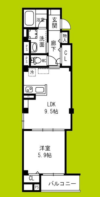 ルミナテラス上町台 間取り図