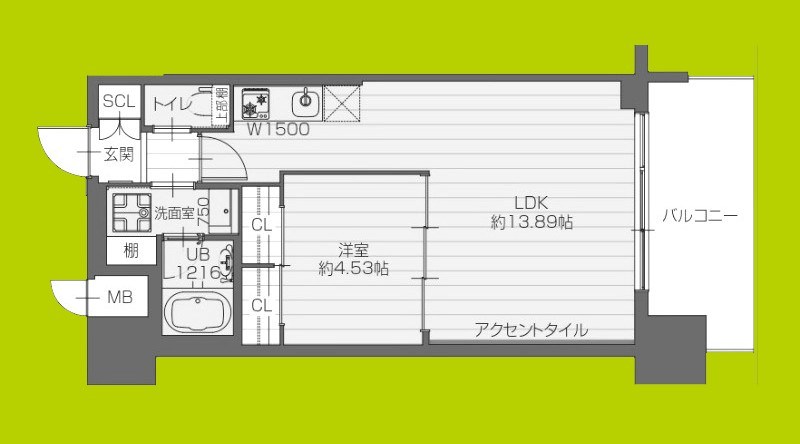 プレジオ永和ASIAN 間取り図