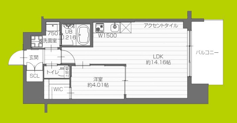 プレジオ永和ASIAN 間取り図