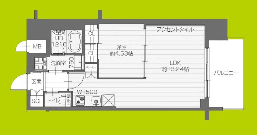 プレジオ永和ASIAN 間取り図