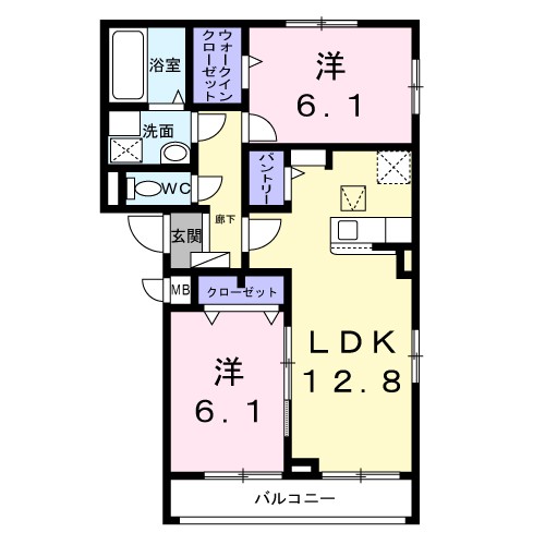 フォンターナ大町Ⅱ号館 間取り