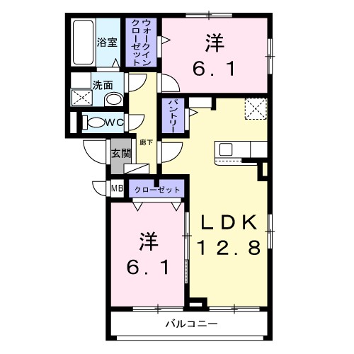 フォンターナ大町Ⅱ号館 間取り