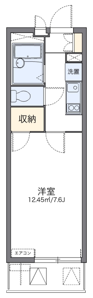 レオパレスムーンライトスクエア 間取り
