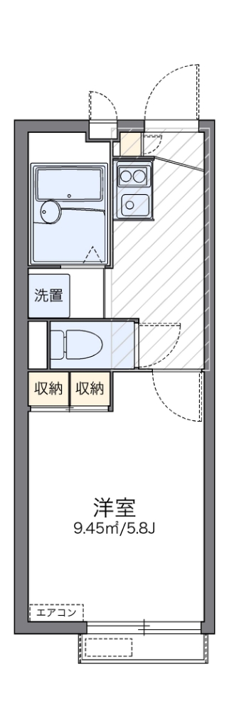 レオパレスパッシィオーネ 間取り