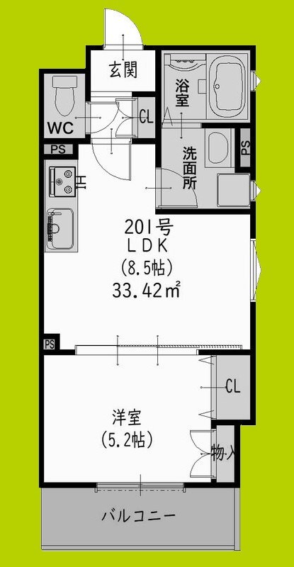 クリエオーレ平野 間取り