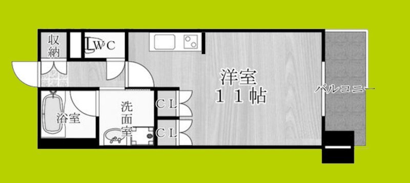 CITY SPIRE難波WEST 間取り
