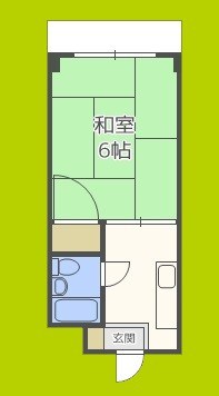 遠里小野728ハイツ 間取り図