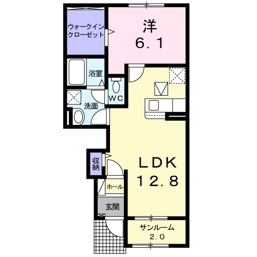 レクラン　エムⅡ 間取り