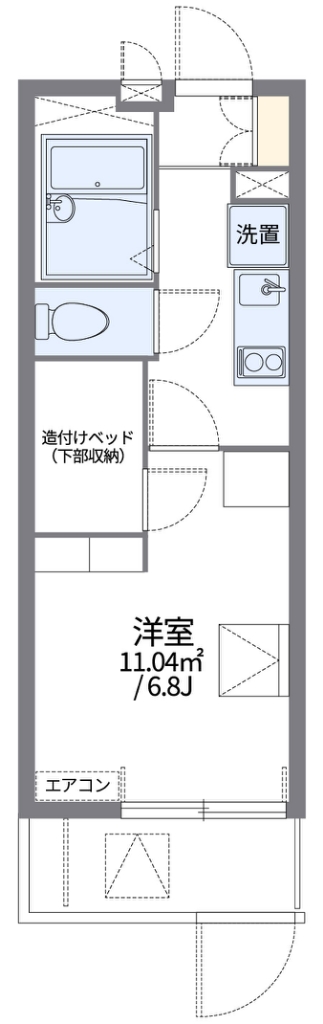 レオパレスドミールナイン 間取り