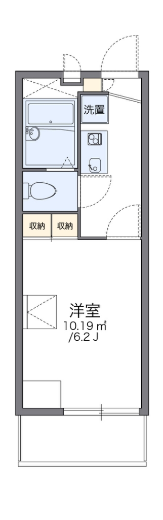 レオパレスパーシモンⅠ 間取り