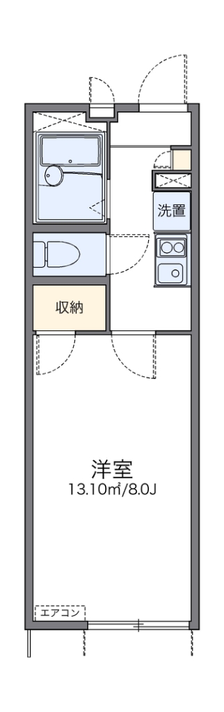 レオパレス三津屋北Ⅱ 間取り