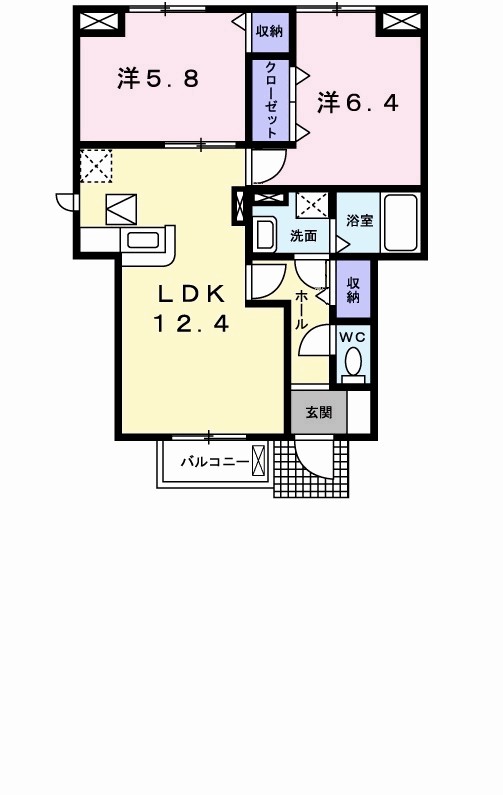 ユニメゾンＨ・Ｍ・２ 間取り