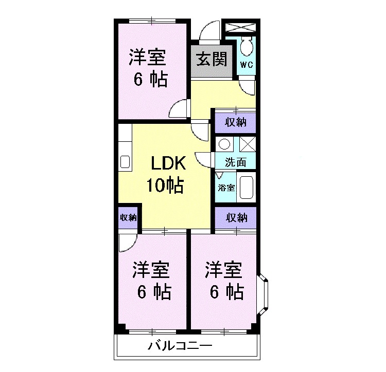グリーンハイツ芝Ⅱ 間取り