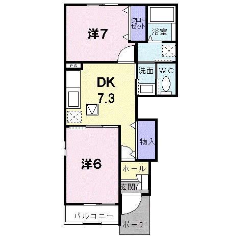 ファシネイション春日Ⅱ 間取り