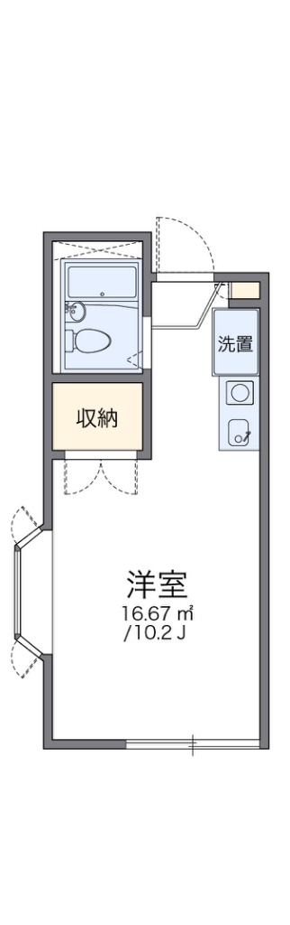レオパレス東大路ハシモト 間取り