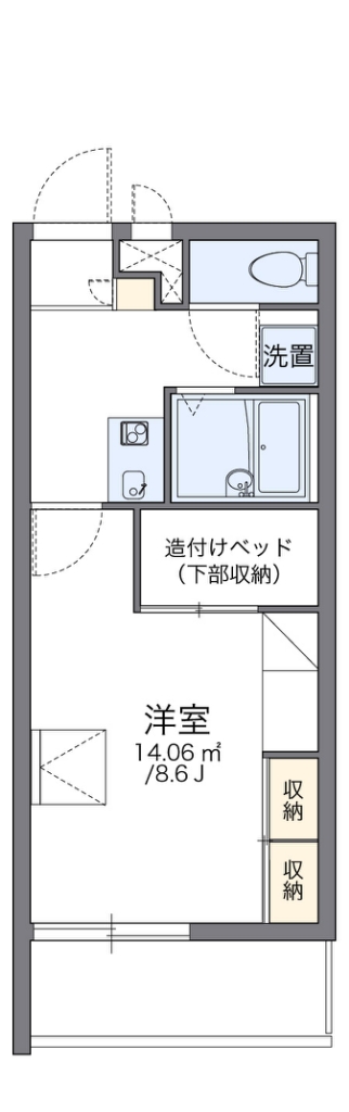 レオパレスフォレスト錦 間取り