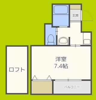 プルス塚本ドゥーエ 間取り