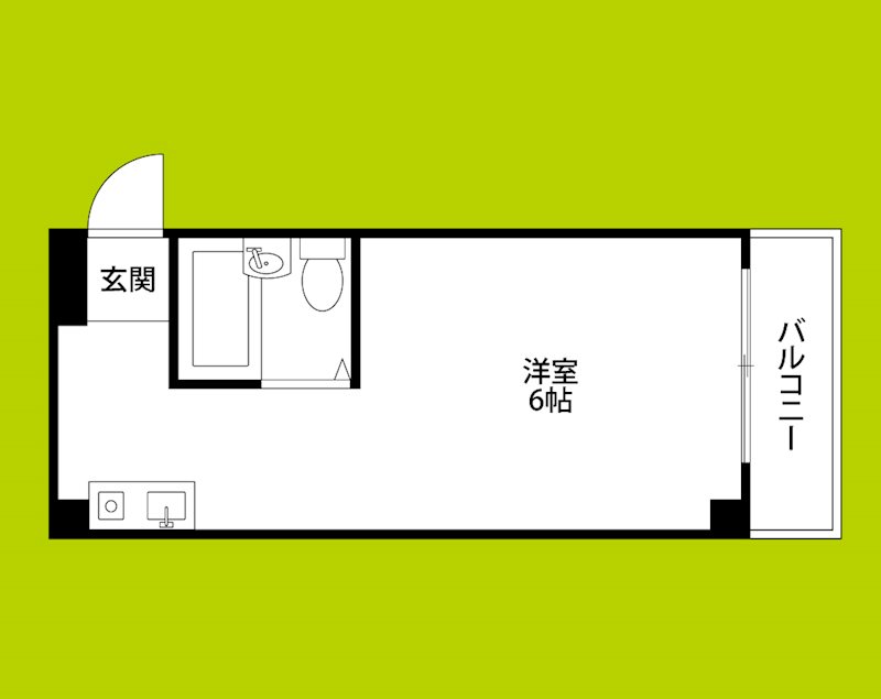 ハイツ南の風 間取り