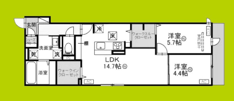 （仮称）阿倍野区松崎町4丁目PJ 間取り