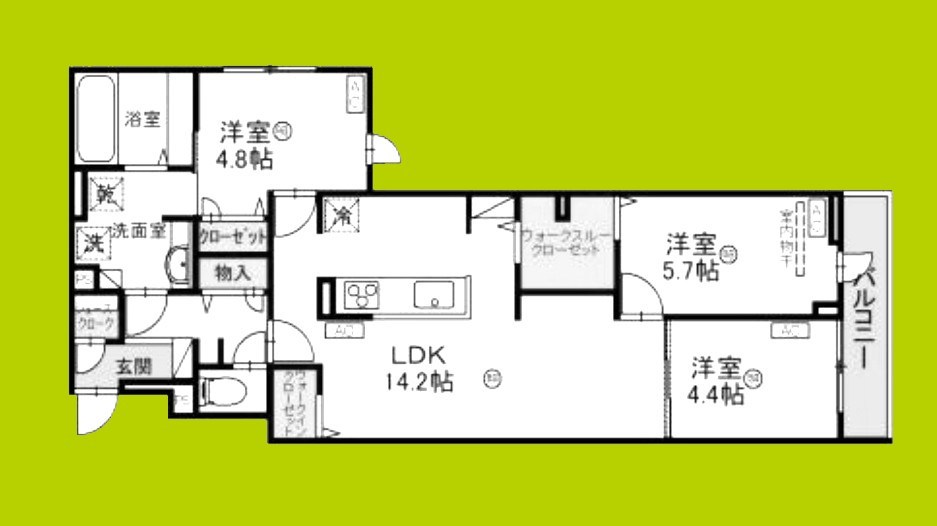 （仮称）阿倍野区松崎町4丁目PJ 間取り