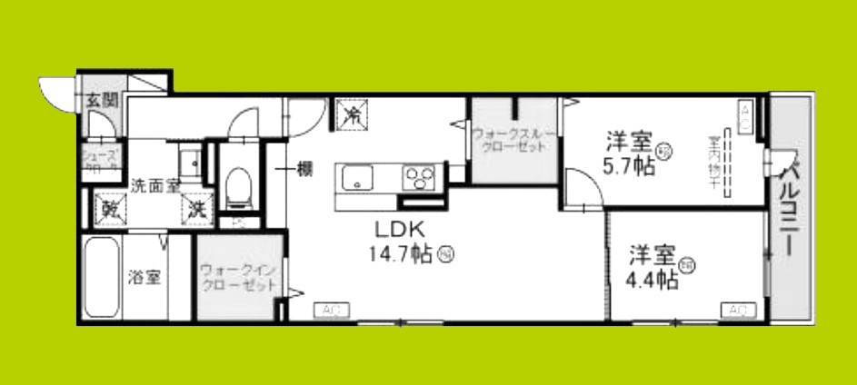 （仮称）阿倍野区松崎町4丁目PJ 間取り
