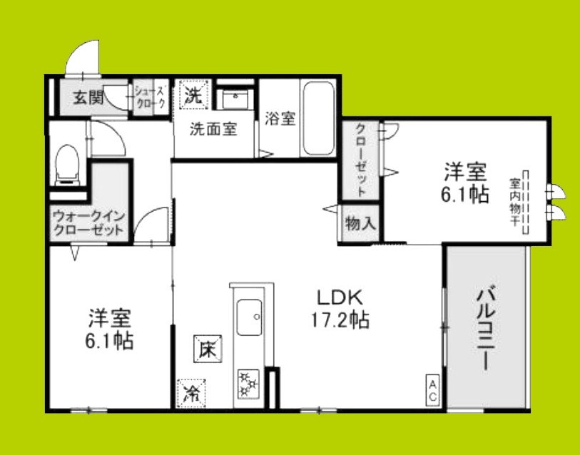 カリーノディモーラ 間取り図